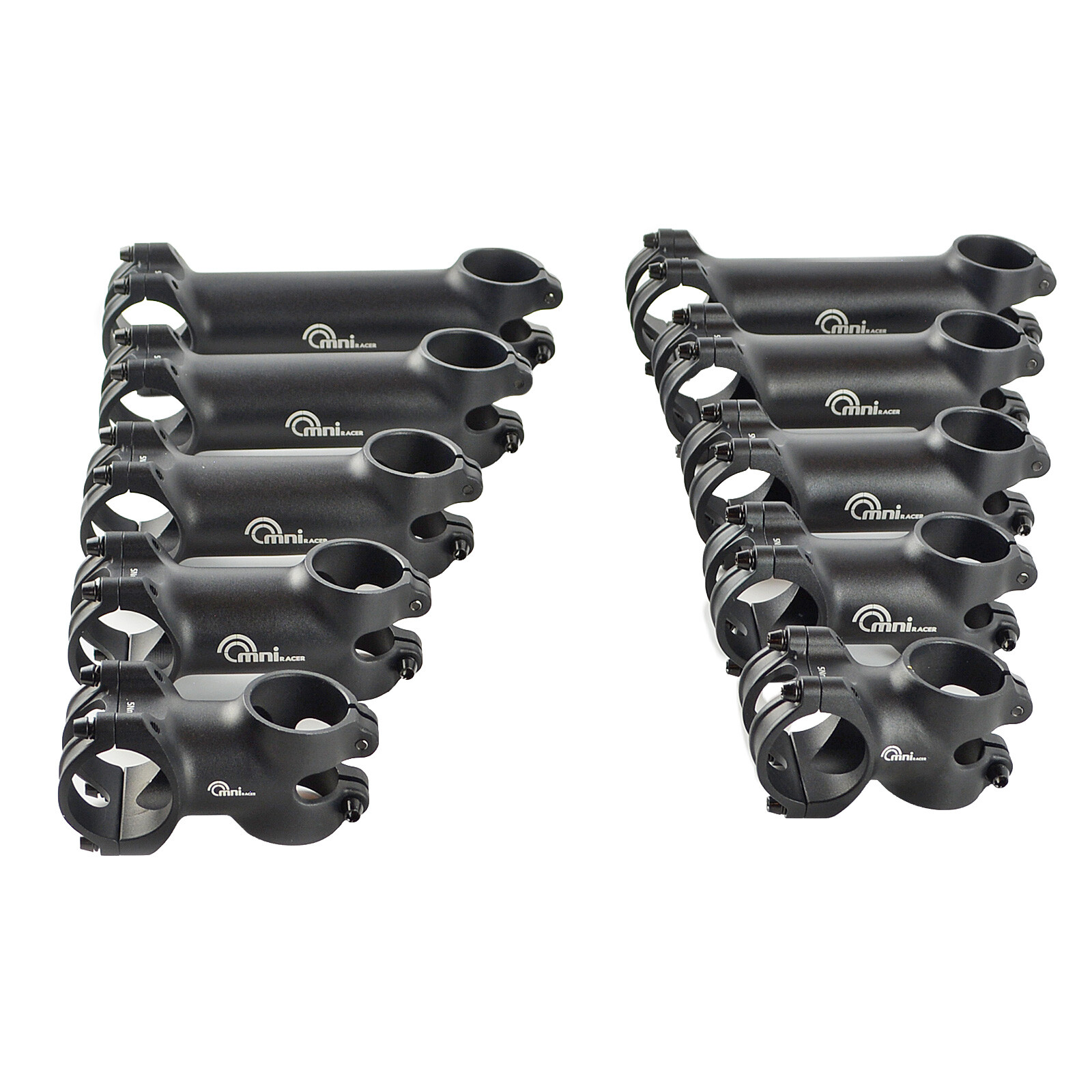 OMNI Racer WORLDS LIGHTEST ULTRA-Lite 3D Forged Alloy Stem: 31.8x 40-130mm BLACK