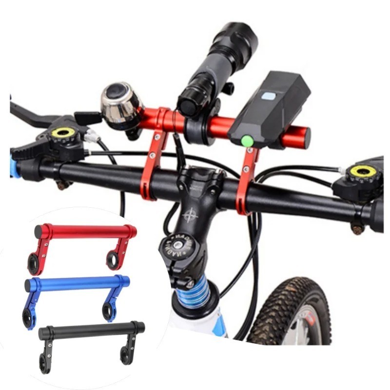 10/20/30CM Aluminum Alloy Bicycle Handlebar Extender Bike Light Mount Bracket