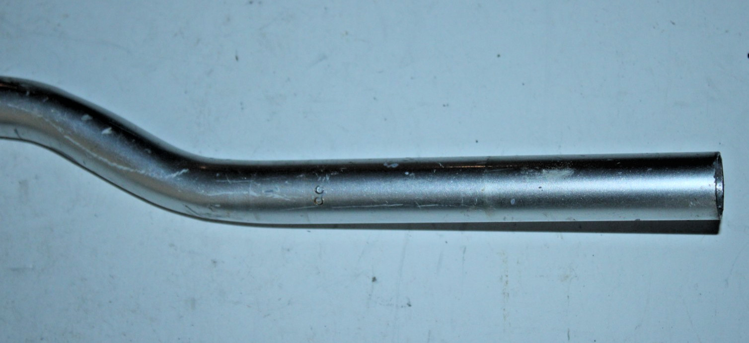 MTB Handlebar 25.4mm 58cm 1.5″ Riser Bar Steel Silver Comfort Hybrid Commuter :)