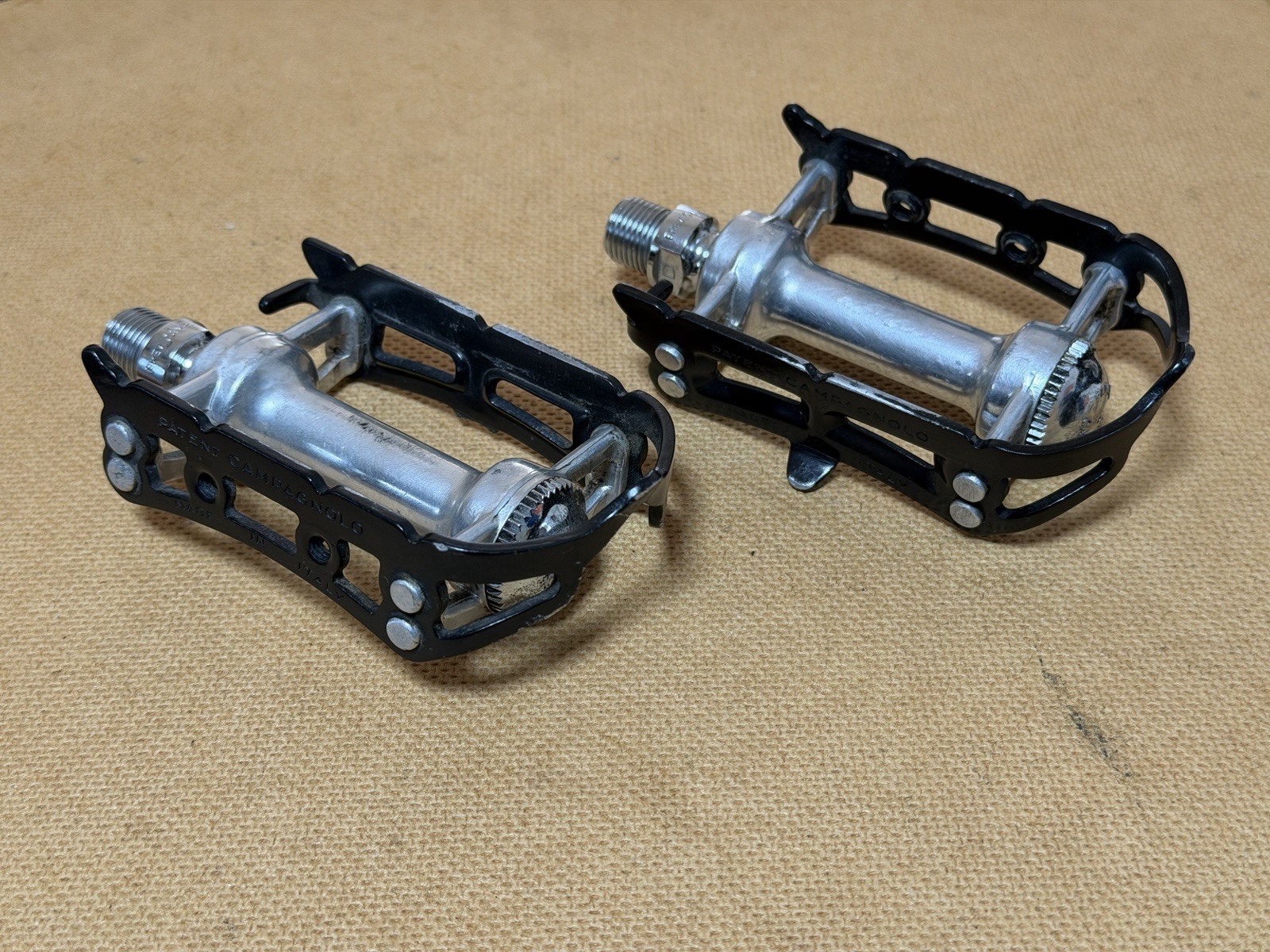 Vintage Campagnolo Superleggeri Pedals 9/16” Made In Italy Record