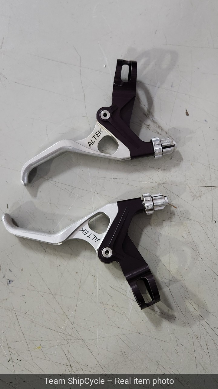 DEFECTIVE Altek Silver CNC VBrake Levers for Vintage Mountain Bike G3D