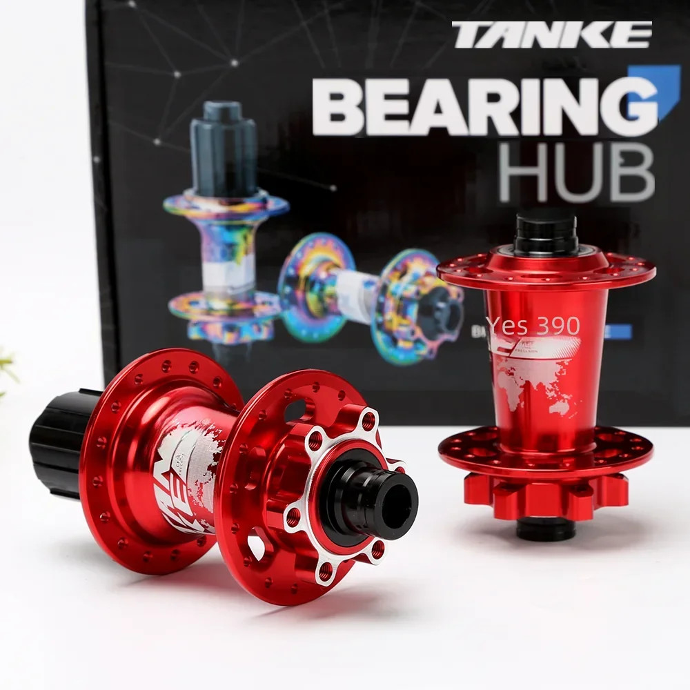 TANKE TH-390 MTB Mountain Bike Hub Set 120 Click 6 Pawl Disc Brake 28 32 36H