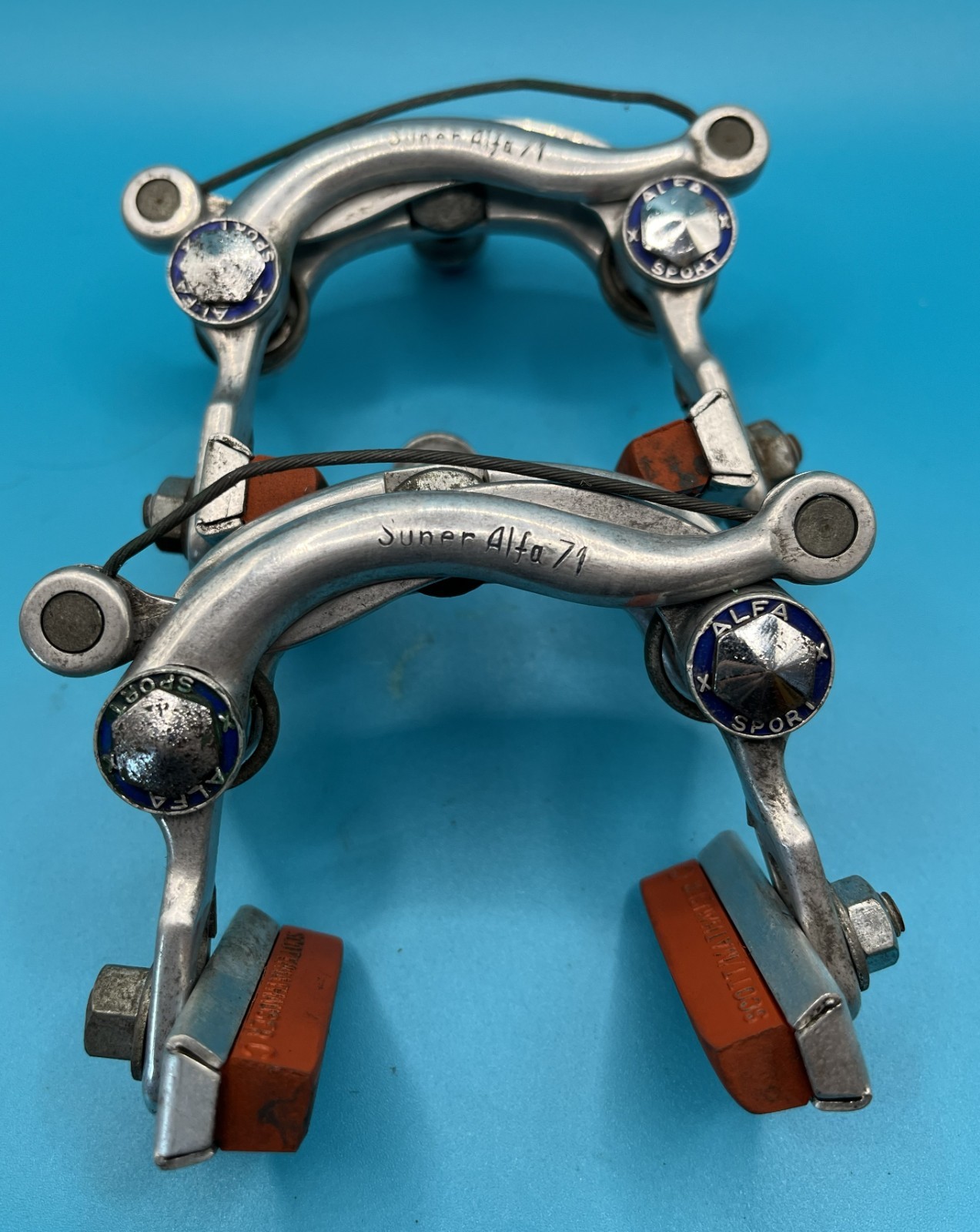 (5G) Zeus Super Alfa Sport 71 Brake set, Vintage Eroica Mathauser pads