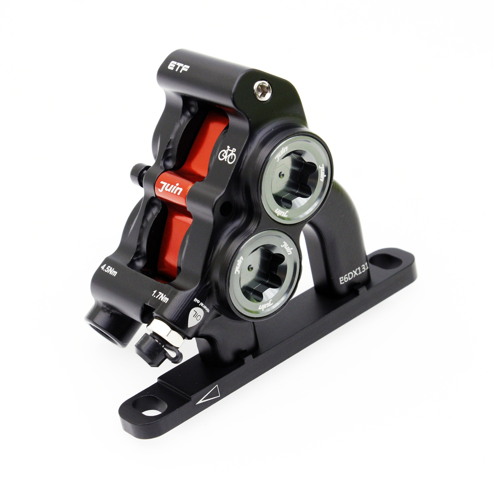 Juin Tech ETF Road CX eBike Cycle 4-Piston Hydraulic Brake Caliper for 160mm