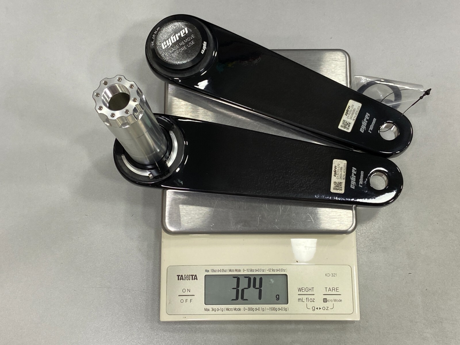 Cybrei Road Carbon Crank Arm DUB (Cinch) Black , 165mm/170mm