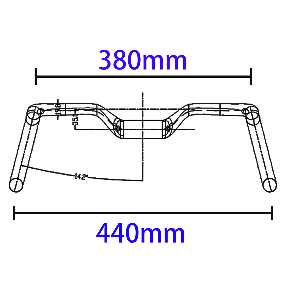 Carbon Fiber Riser 35mm Handlebar Road Bike Drop Bar 31.8mm Internal Cable Black