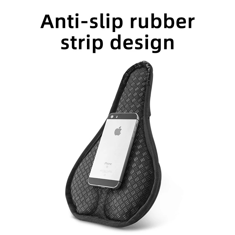 Silicone Bicycle Saddle Hollow Breathable MTB Bike Seat Cushion Cover Mat Silica