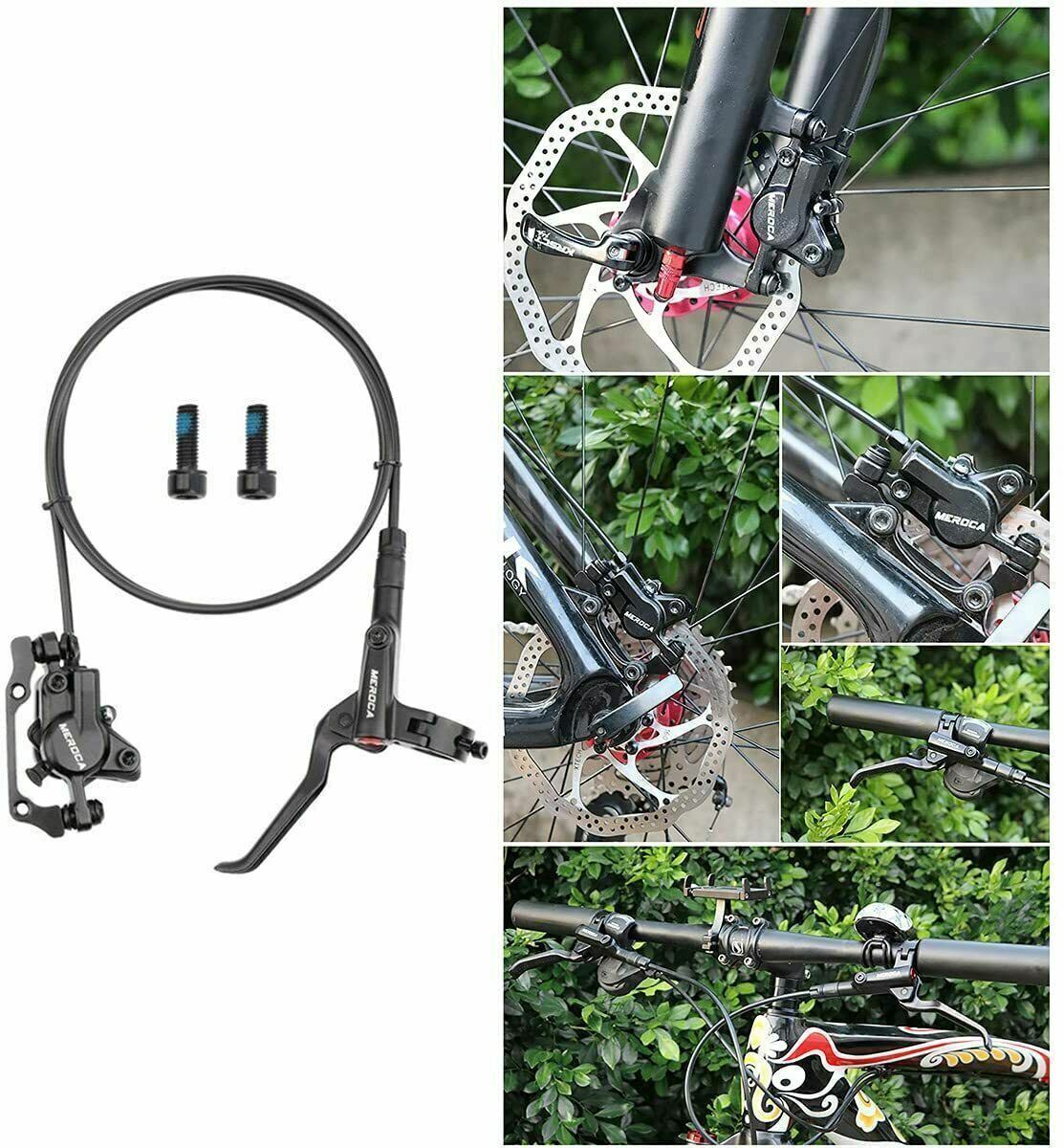 MTB Hydraulic Disc Brake Set Dual Piston Aluminum Alloy 800mm 1400mm Tubes