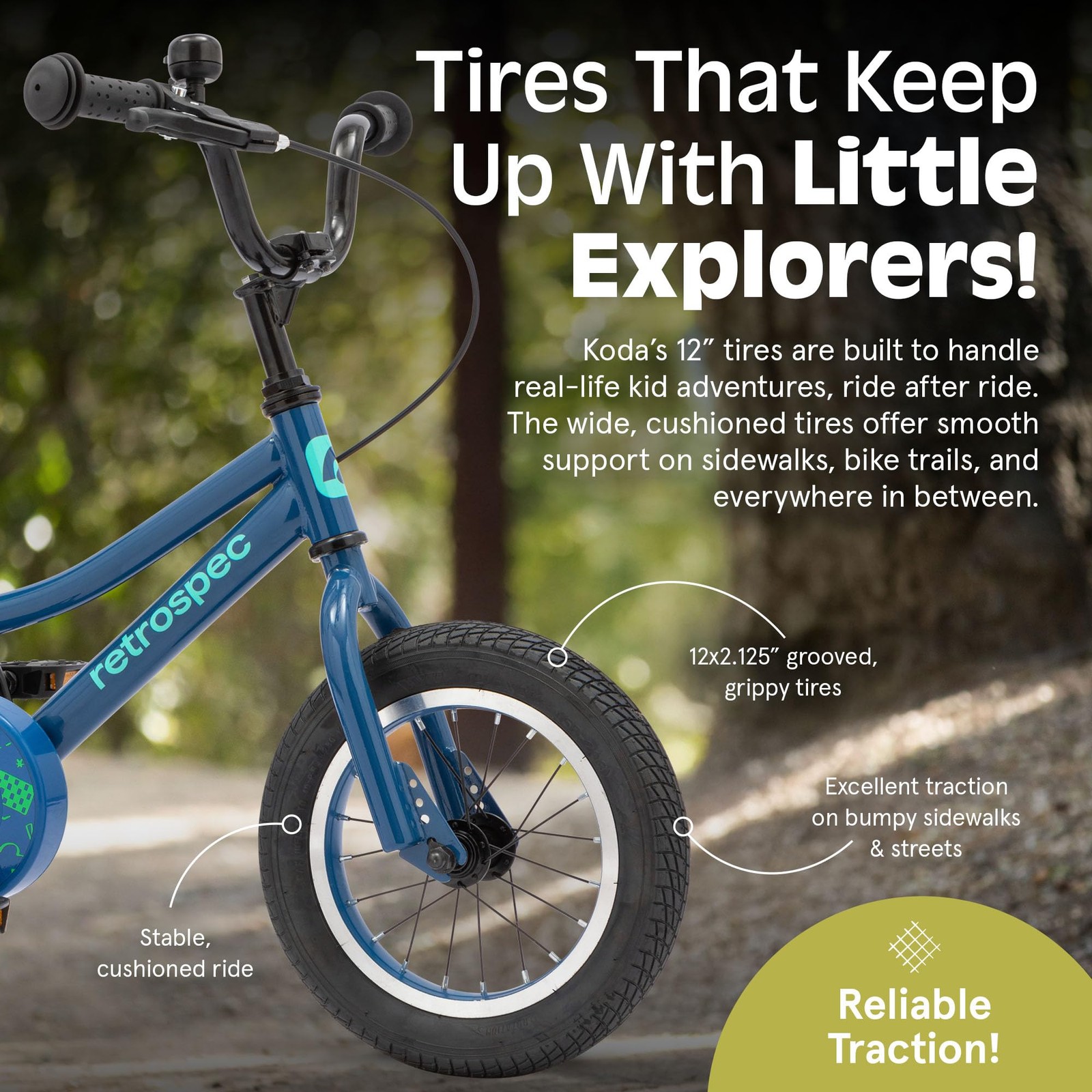 Retrospec Koda Kids Bike Training Wheels – 12In Toddler Bicycle For Ages 2-3 –