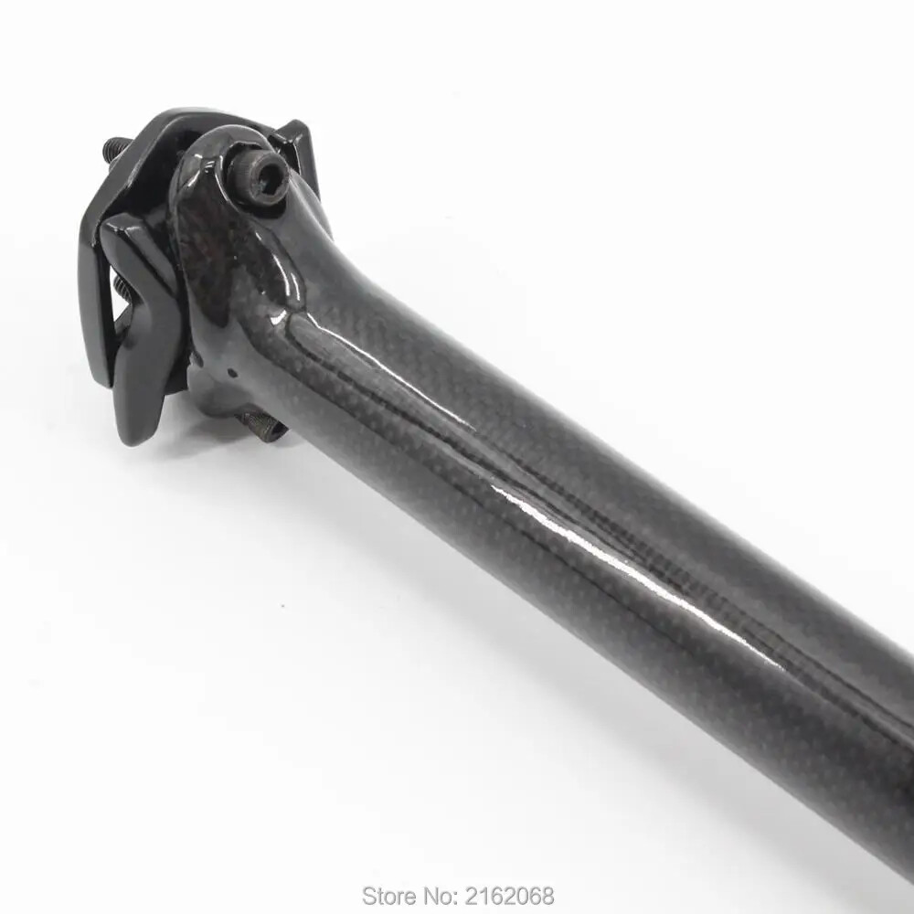 MTB Road Bike Carbon Fibre Seatpost 5mm Offset 25.4/27.2/30.8/31.6/33.9/34.9mm