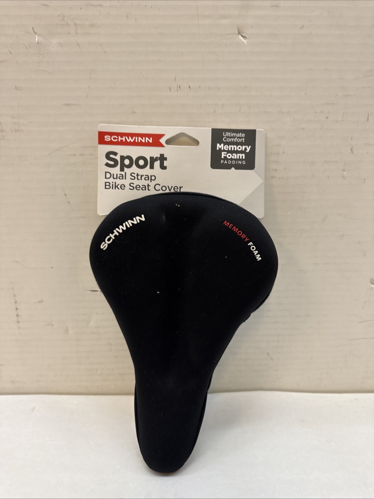SCHWINN COMFORT BIKE SPORT SEAT COVER SPORT MEMORY FOAM PADDING – BLACK