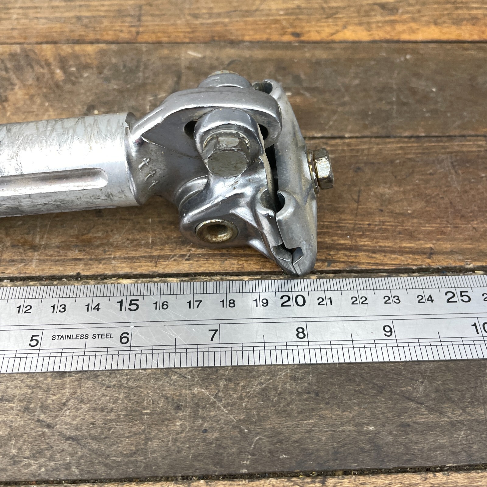 Vintage 3TTT Seatpost 27.0 mm Brev Italy Fluted 200 mm Post Micro Adjust 70s 60s