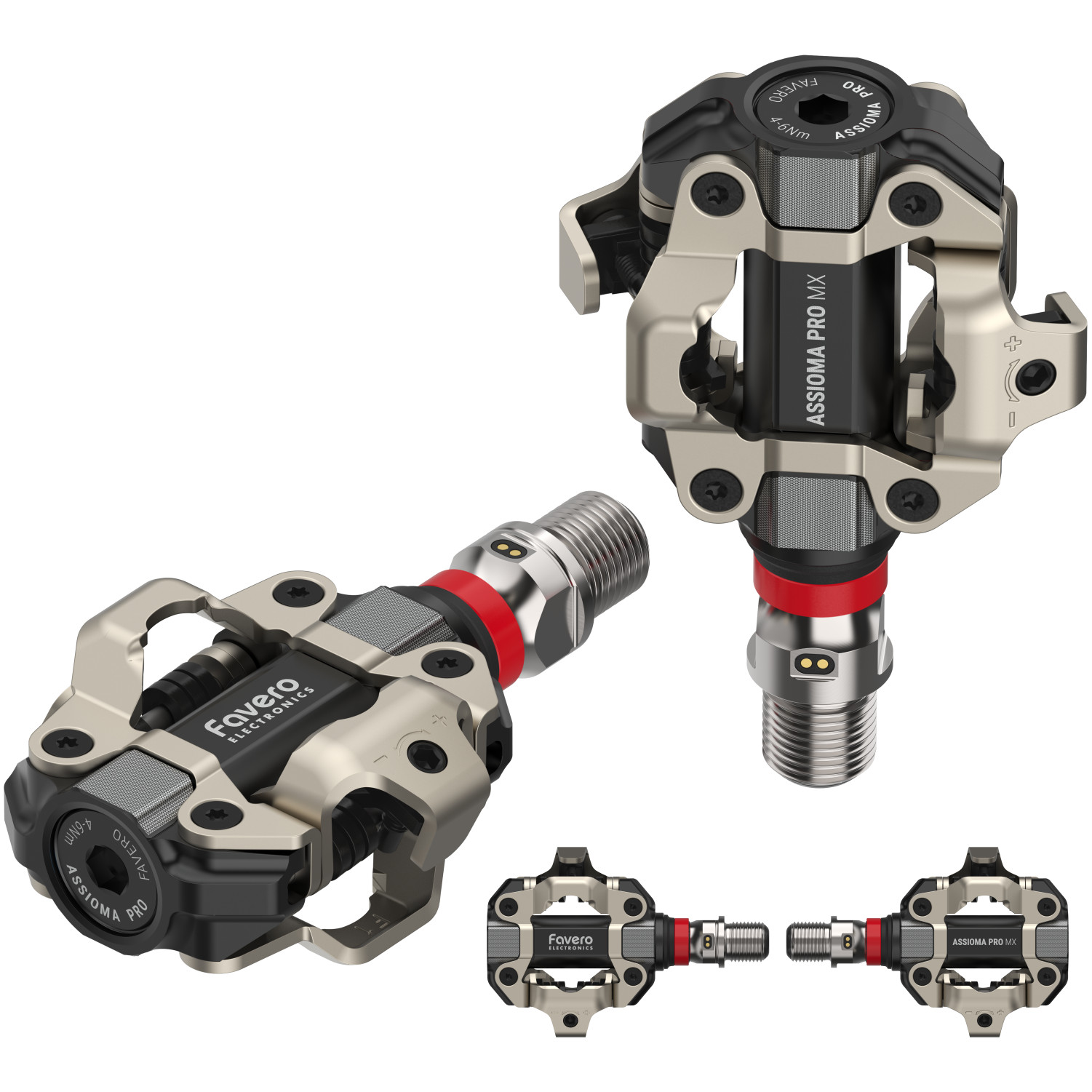 Favero ASSIOMA PRO MX-2 Dual-sided Power Meter Pedals with Power Bank Bundle