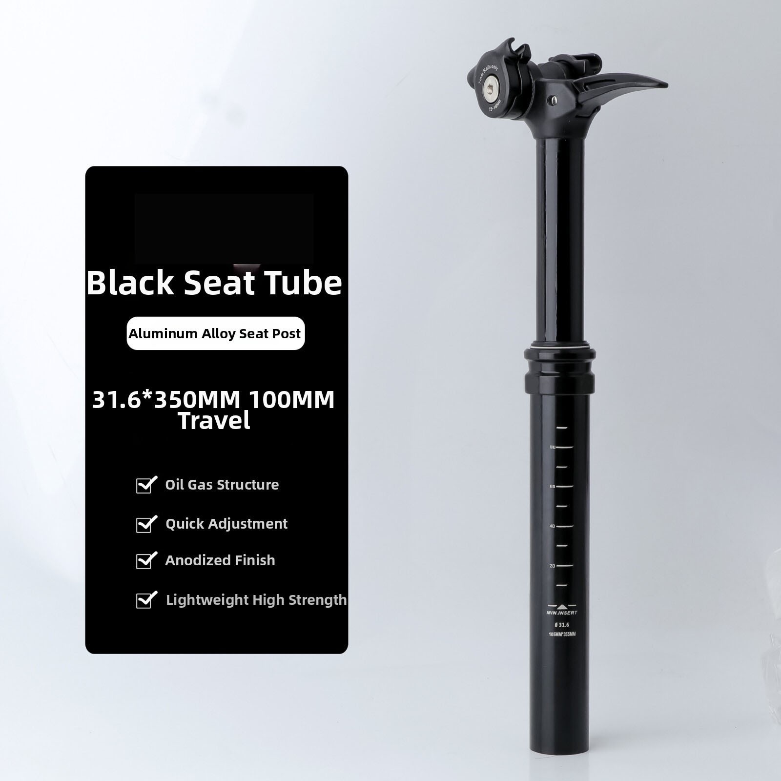 Dropper Post for MTB Hydraulic Control Oil Gas Locking 27.2/30.9/31.6mm Gold
