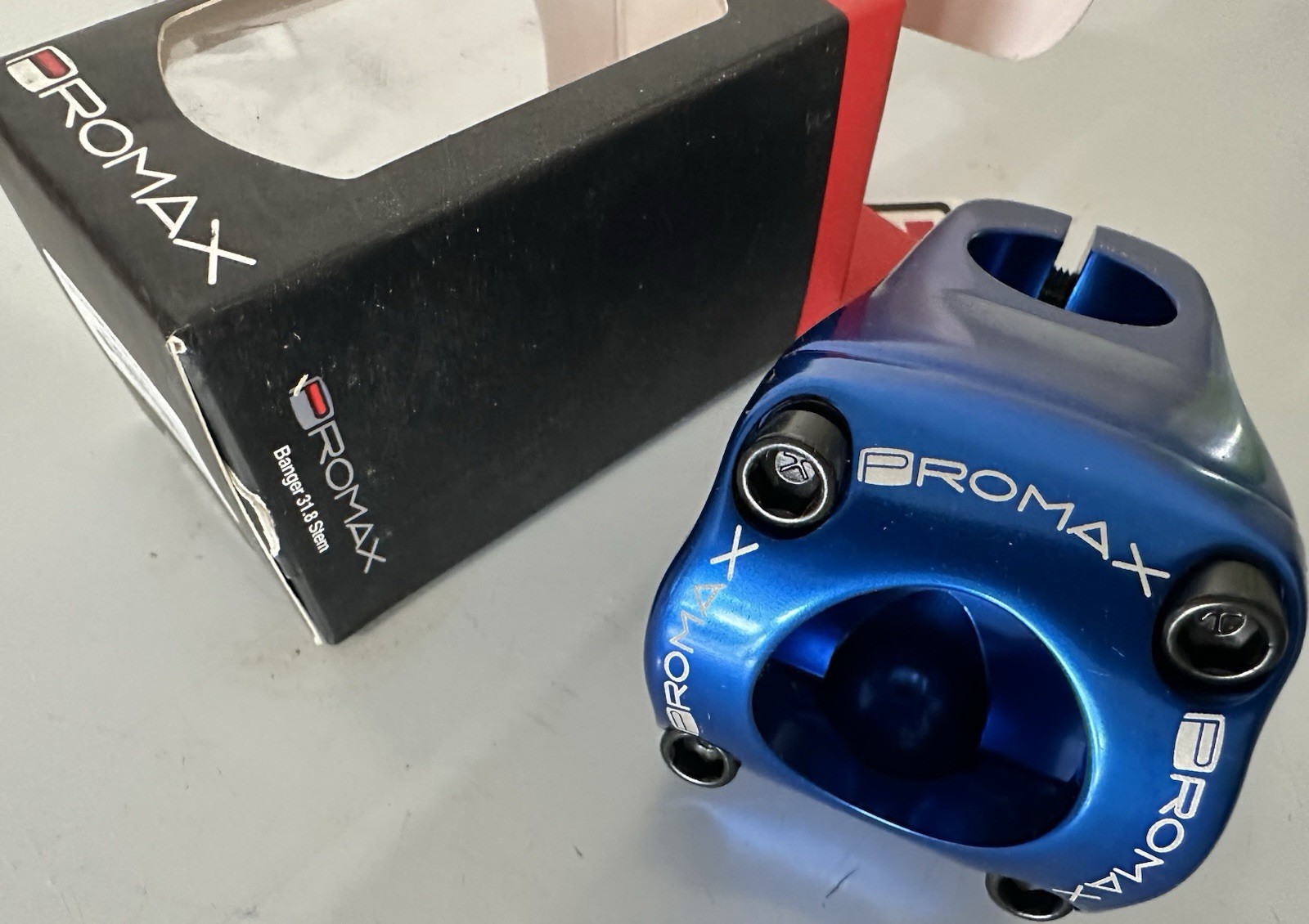 BMX Race Promax Impact 53mm Front Load Stem for 31.8mm Bars Red