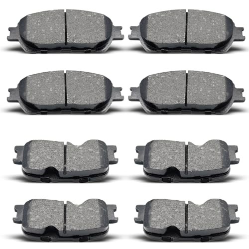8Pcs Front Rear Ceramic Disc Brake Pads Set For Lexus ES300 2002-2003