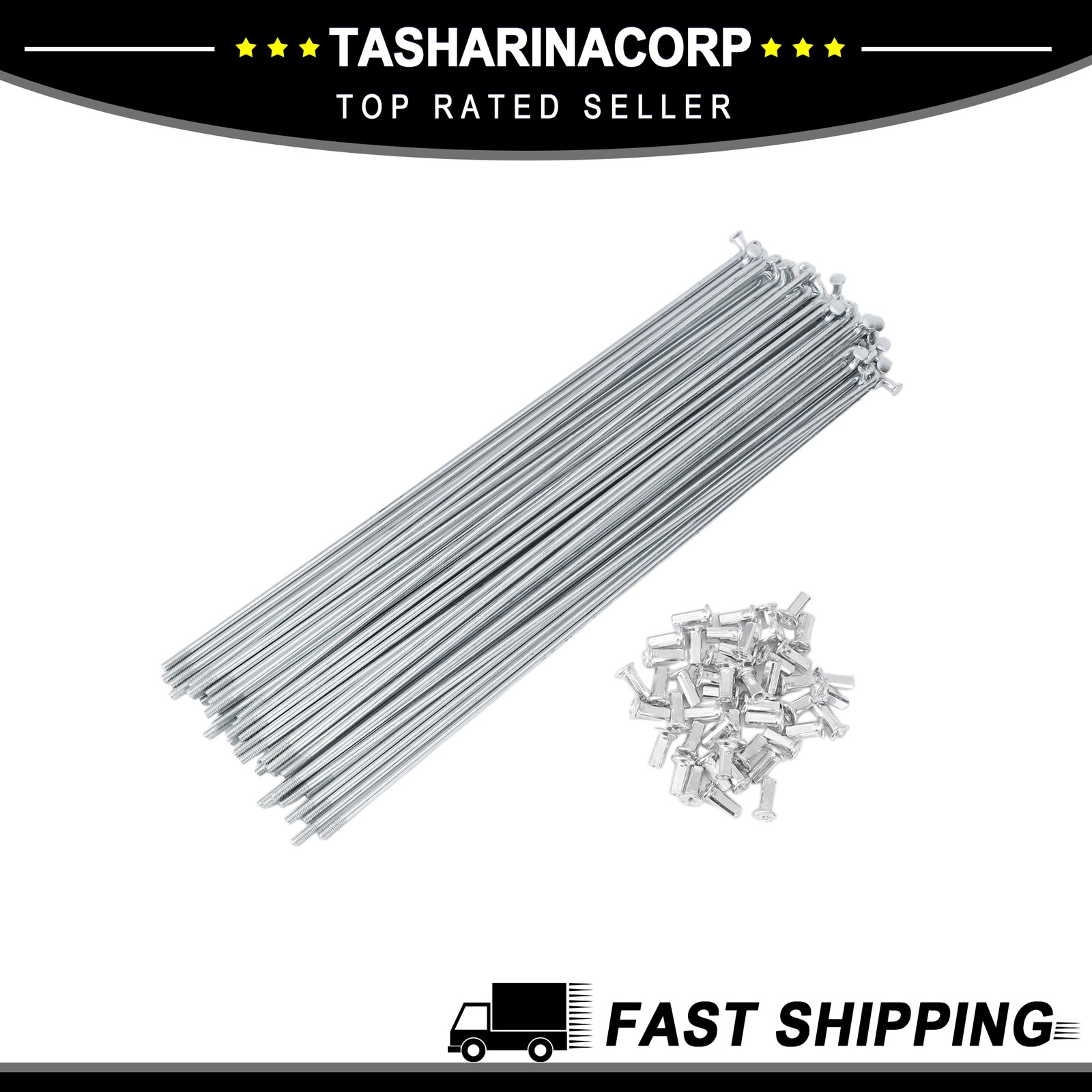 48 Set 10G Bicycle Spokes 260mm Bike Wheel Spoke Carbon Steel Galvanized