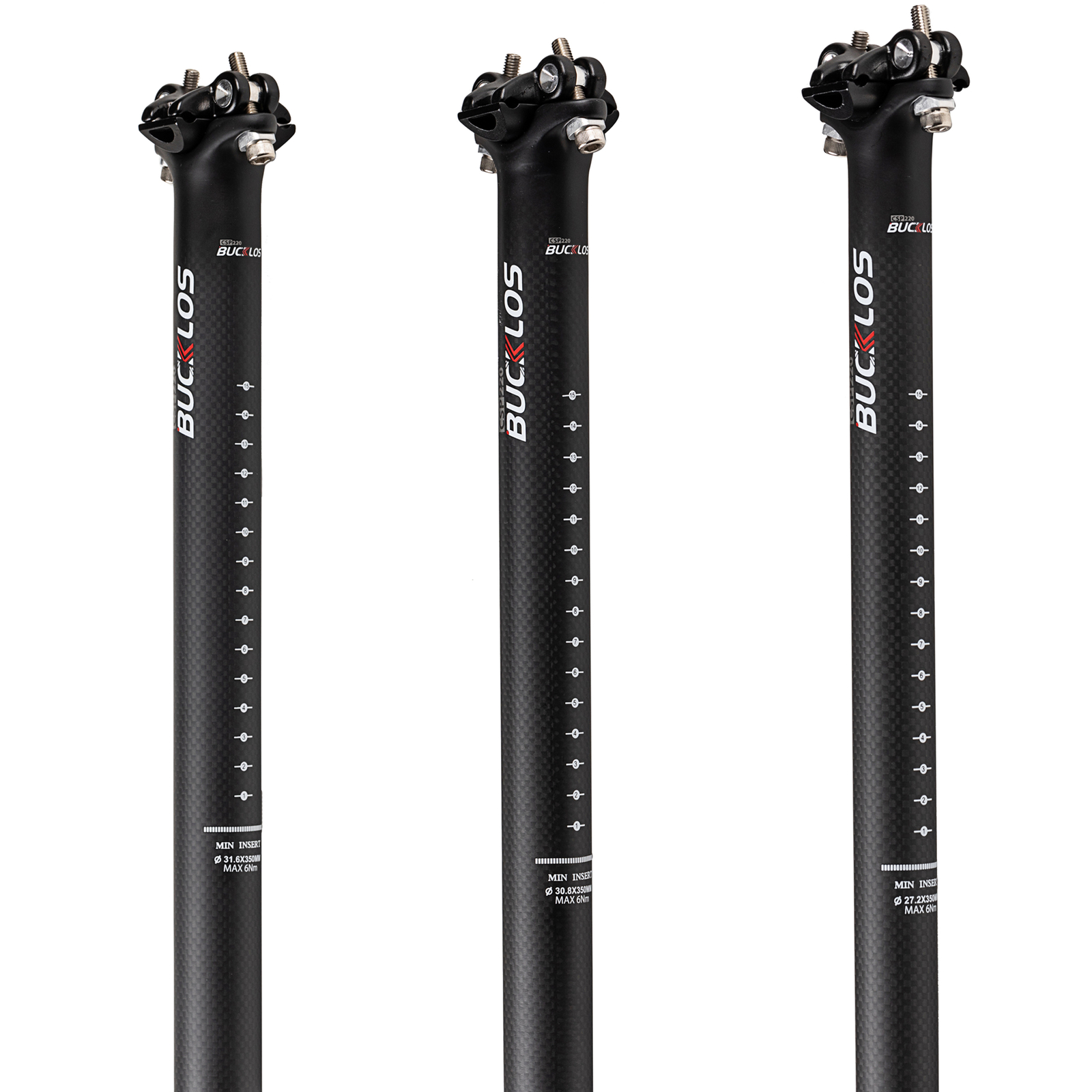 BUCKLOS/TOSEEK Seatpost 27.2/30.8/31.6mm Carbon/Aluminum Road MTB Bike Seat Tube