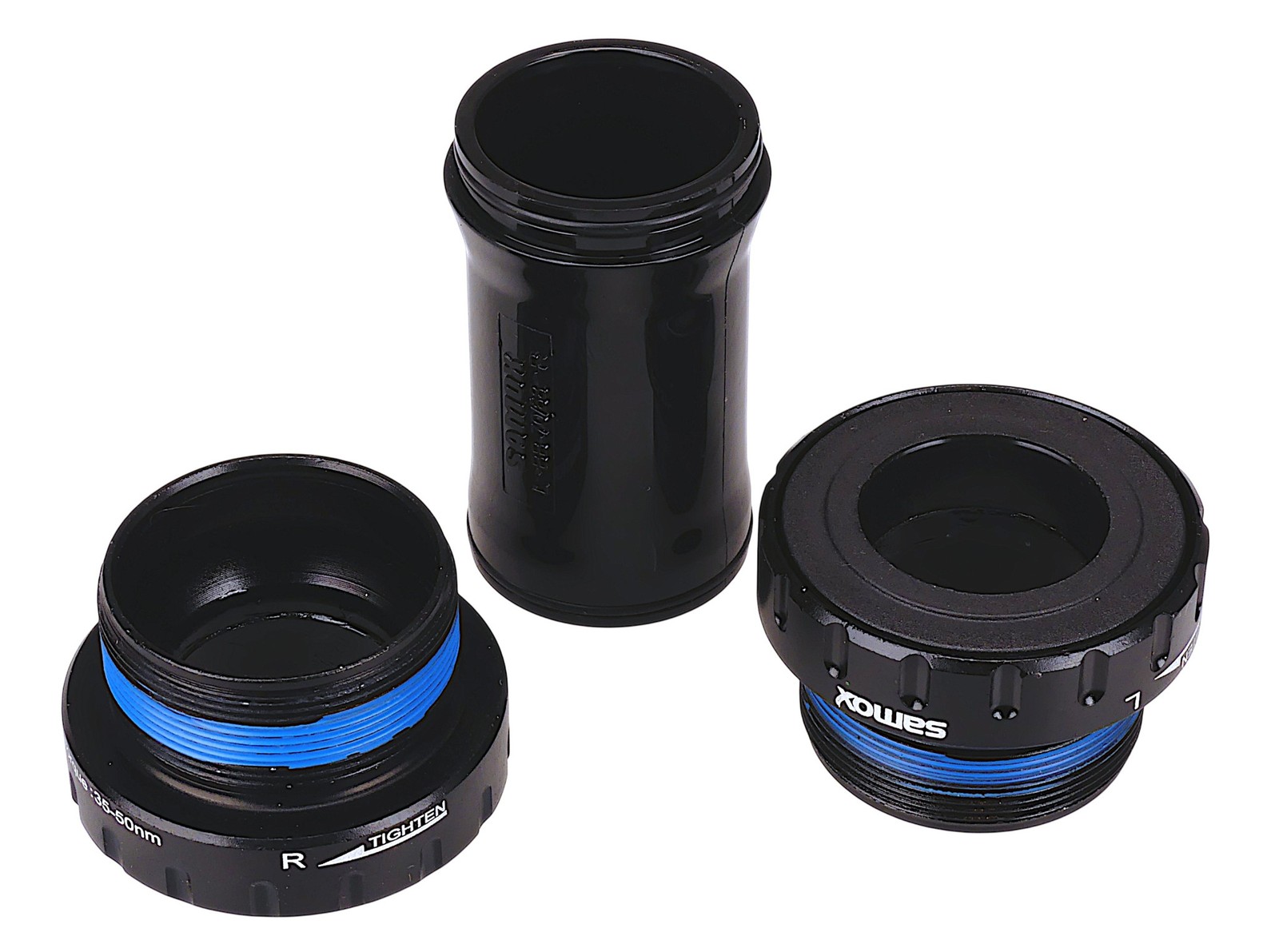 Samox Euro Outboard BSA bottom bracket for 24mm spindle, 68/73mm shell BLACK