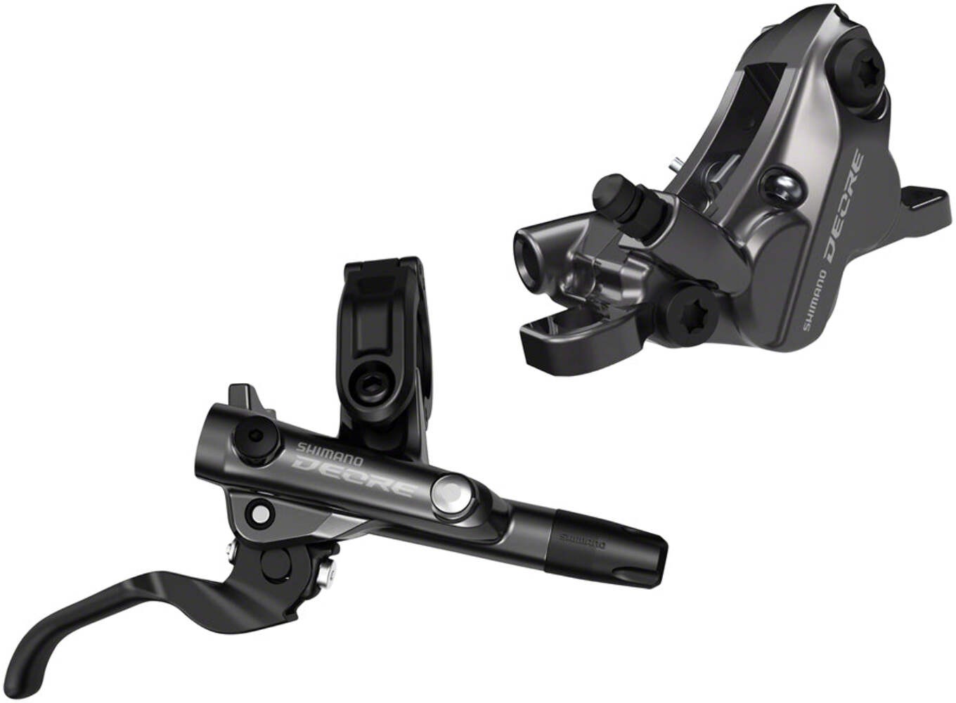 Shimano Deore BL-M6100/BR-M6120 Disc Brake and Lever – Rear, Hydraulic, Resin