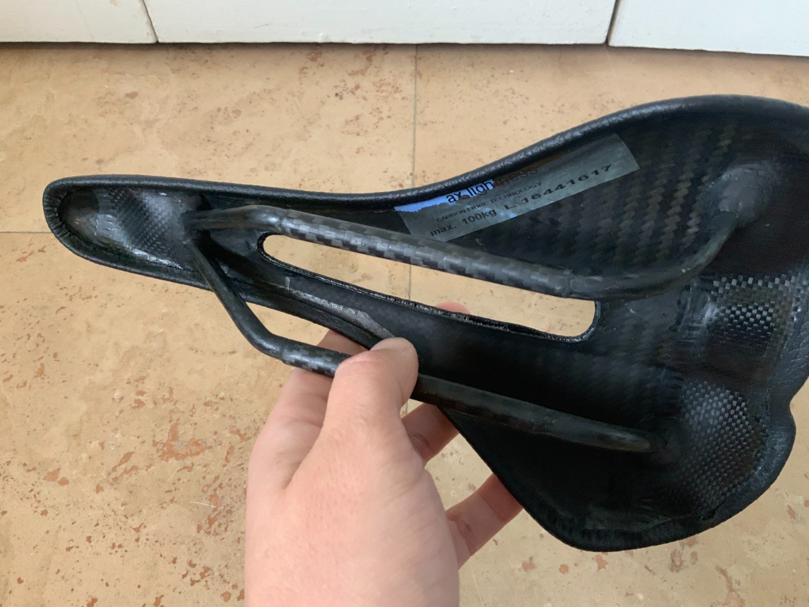 AX Lightness Carbon Fiber Bike Saddle Ultralight 96g Cutout Road