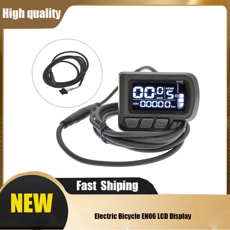 eBike LCD Display EN06 24V/36V/48V for Scooter Electric Bicycle with SM/WP Plug