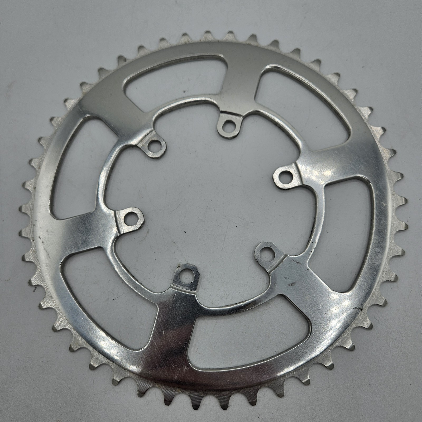 Vintage TA Specialties 47t Chainring, France, 6-Bolt Arm Sprocket, Eroica 80s