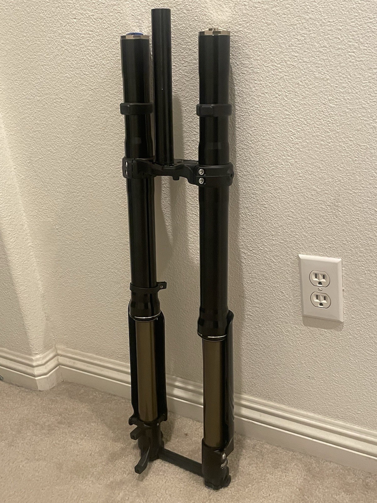 Fast ace front suspension forks oil all black