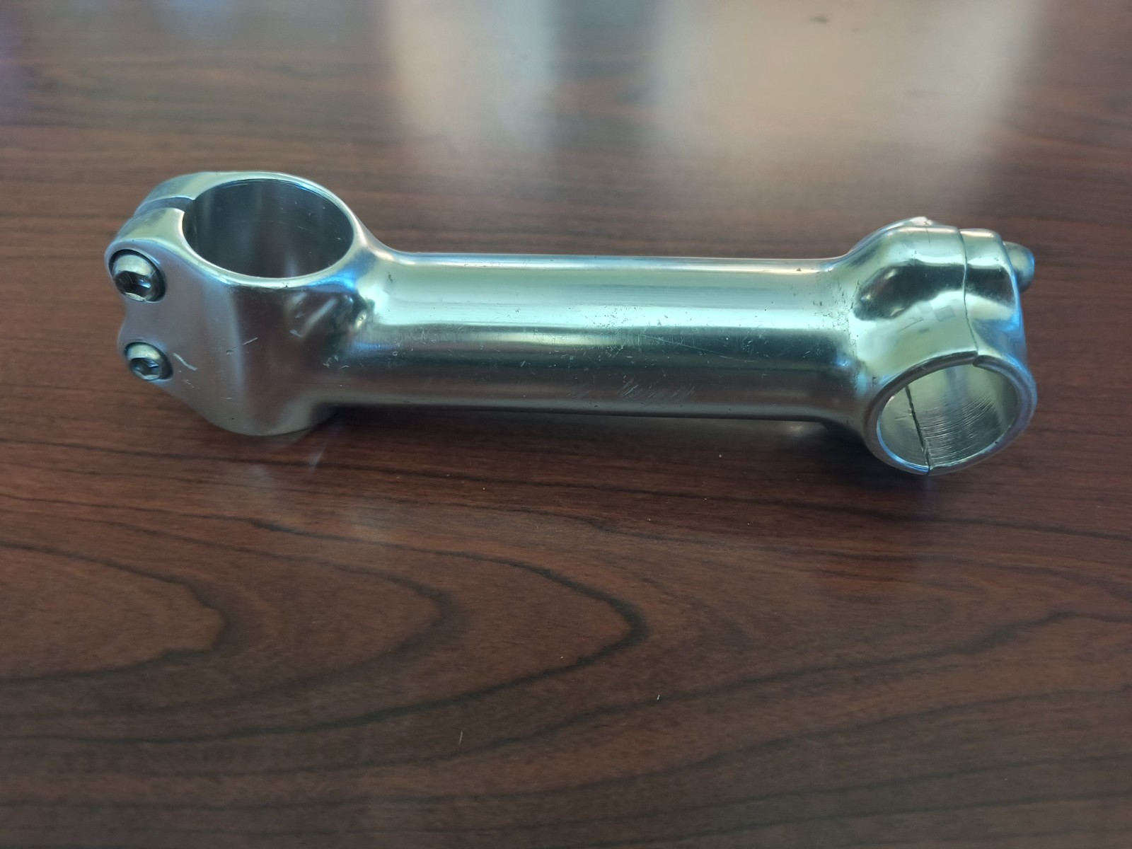 Vintage Specialized Threadless Stem, 130mm, 25.4mm, 1 1/8″, Silver/Chrome