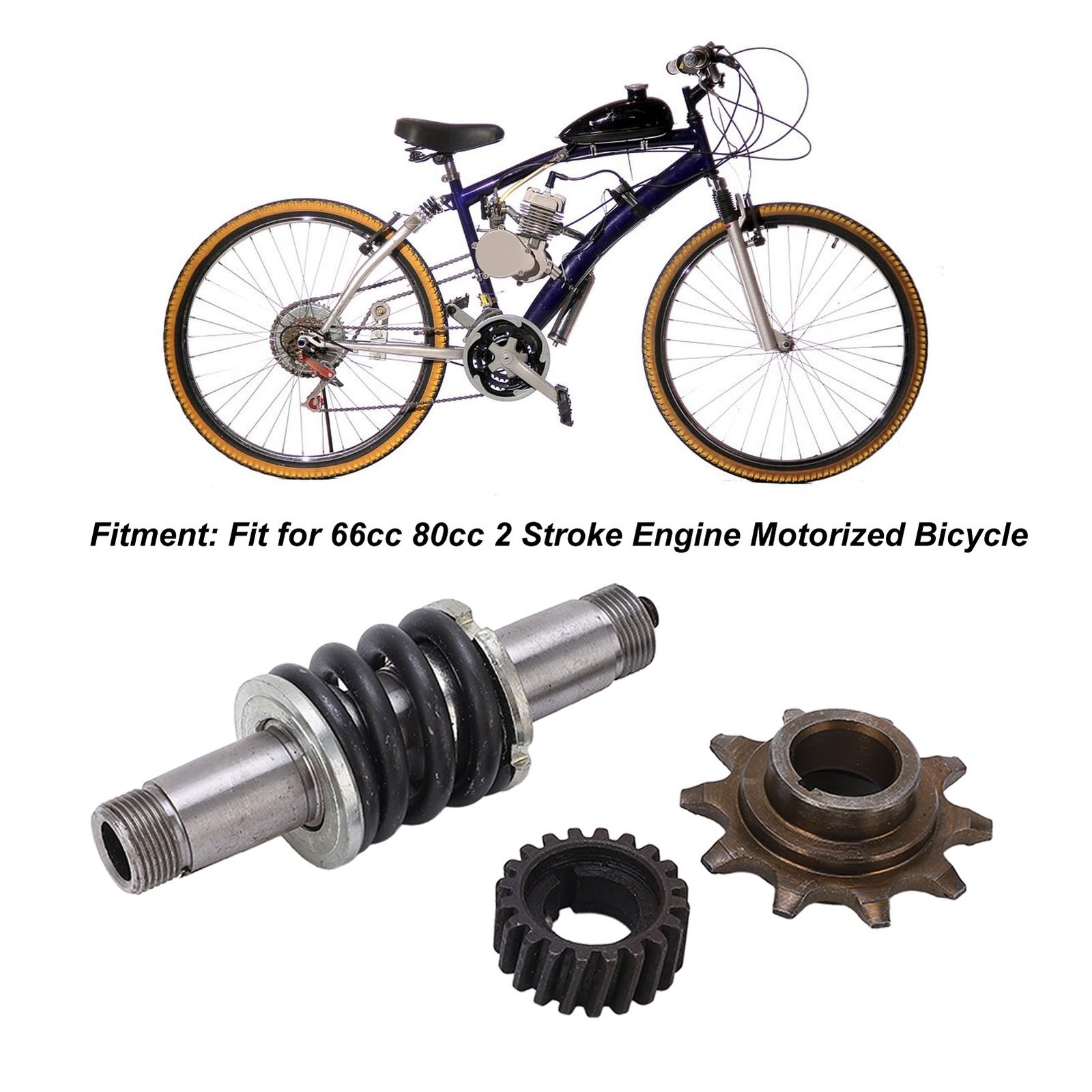 Gear&Drive Sprocket Clutch Shaft Drive Sprocket Push Bike Gear Kit For 2 St CGKT
