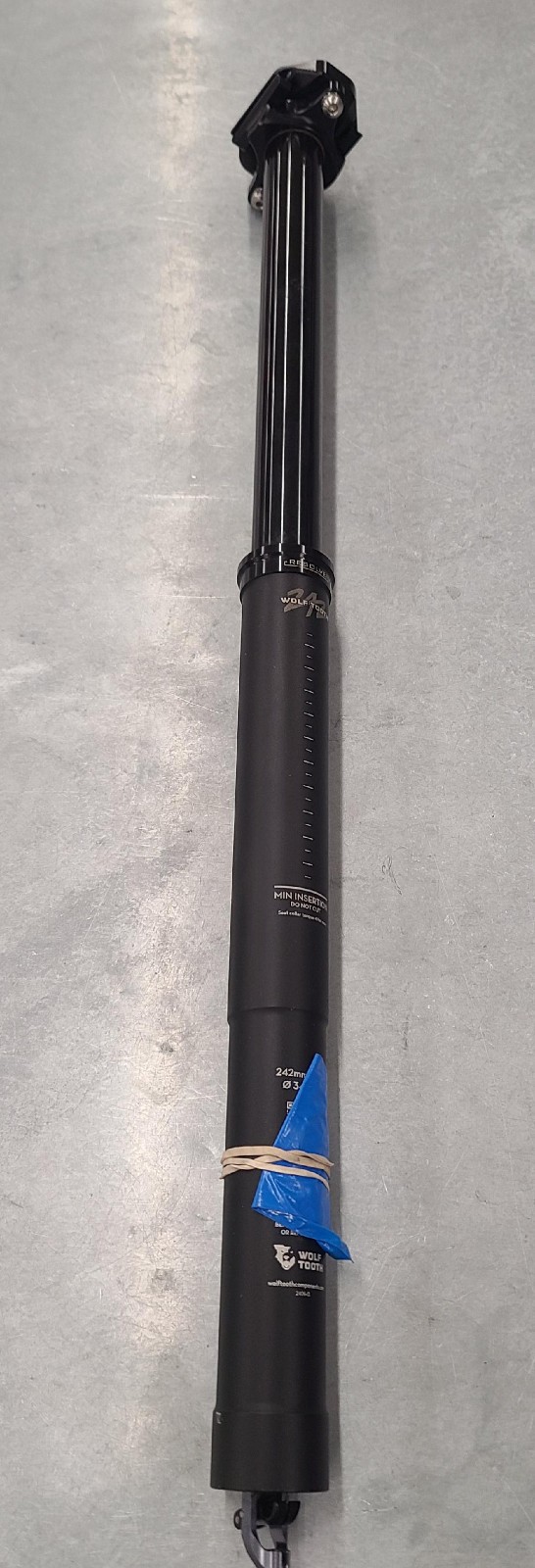 Wolf Tooth Resolve Dropper Seatpost Rev 2, 34.9mm Diameter, 242mm
