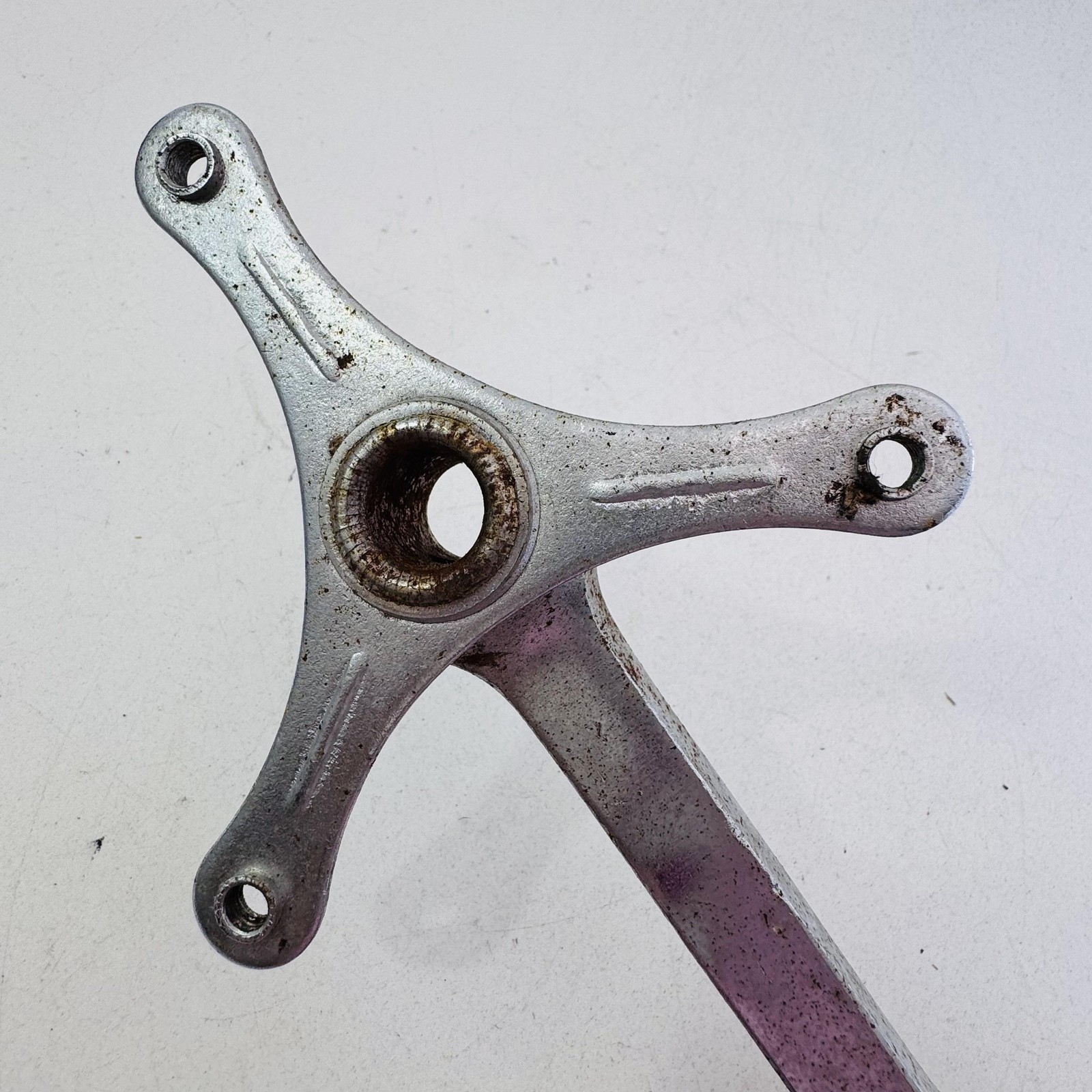 Vintage Nervar Right Crank Arm 170mm 3-Bolt Steel Silver Road Bike France A32