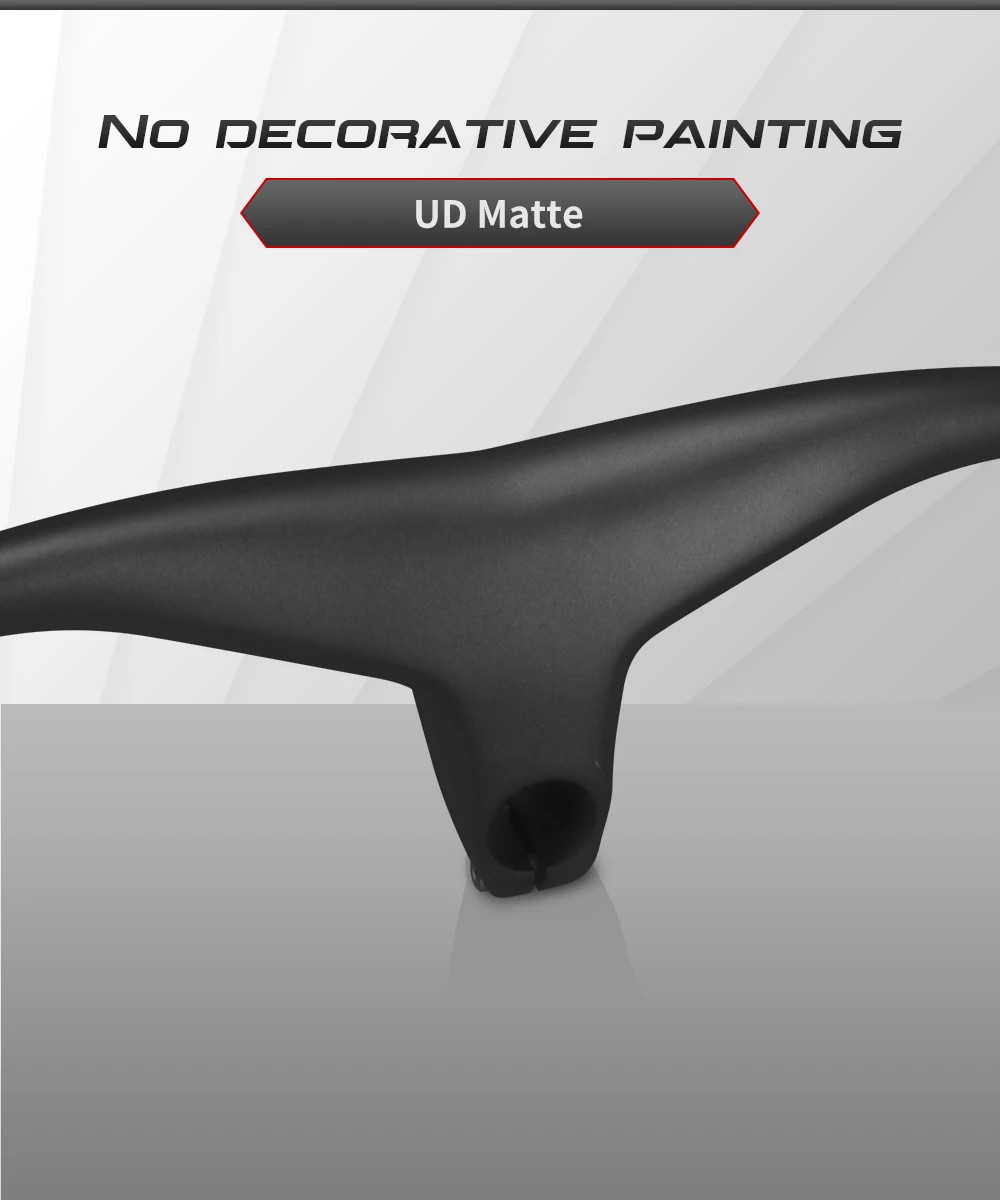 Integrated MTB Carbon Riser Handlebar 7 Degree Downwill Flats Bar 760/780/800mm