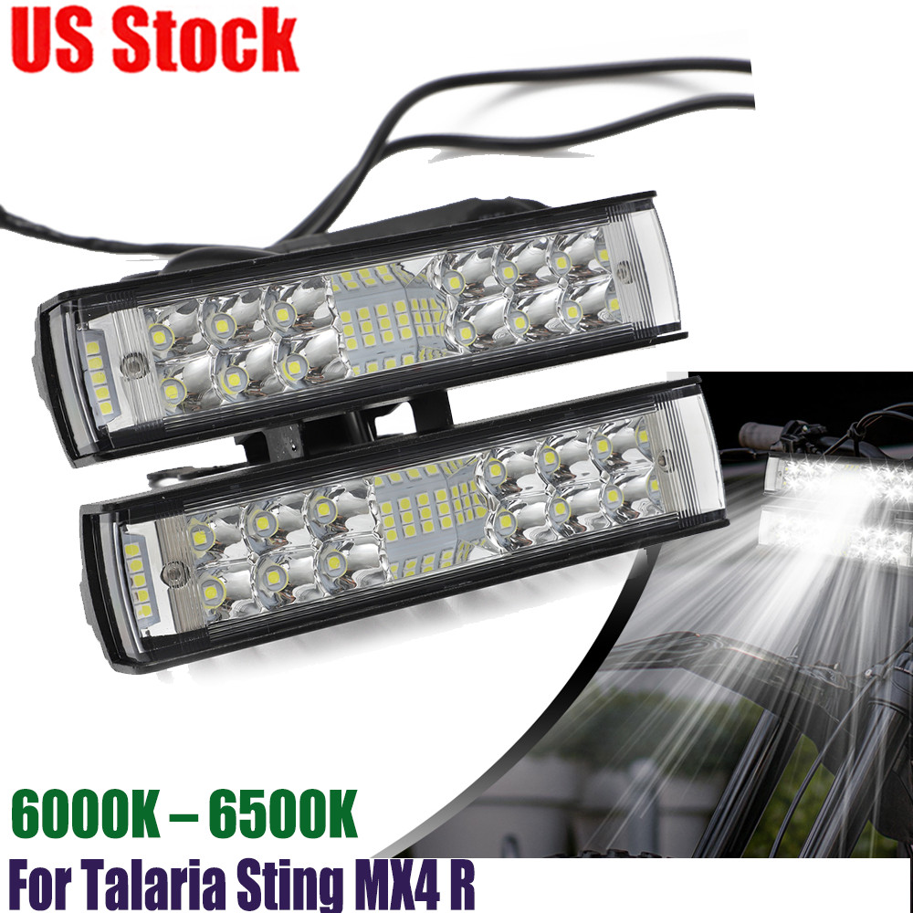 For Talaria Sting R MX4 Dual Light Bar LED Headlight w/ Bracket Plug-N-Play US
