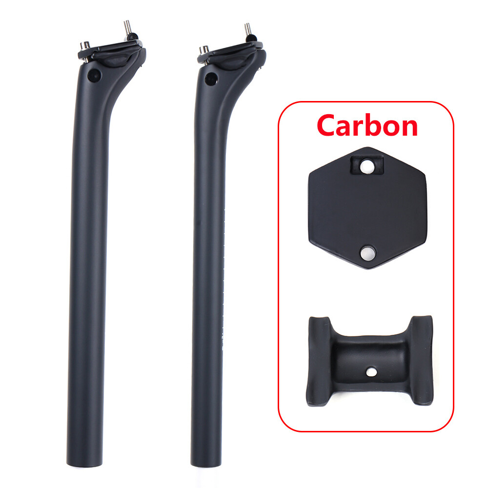UD Carbon Fiber Bicycle Seatpost Offset Cycling Seat Post 27.2/30.9/31.6mm Matte