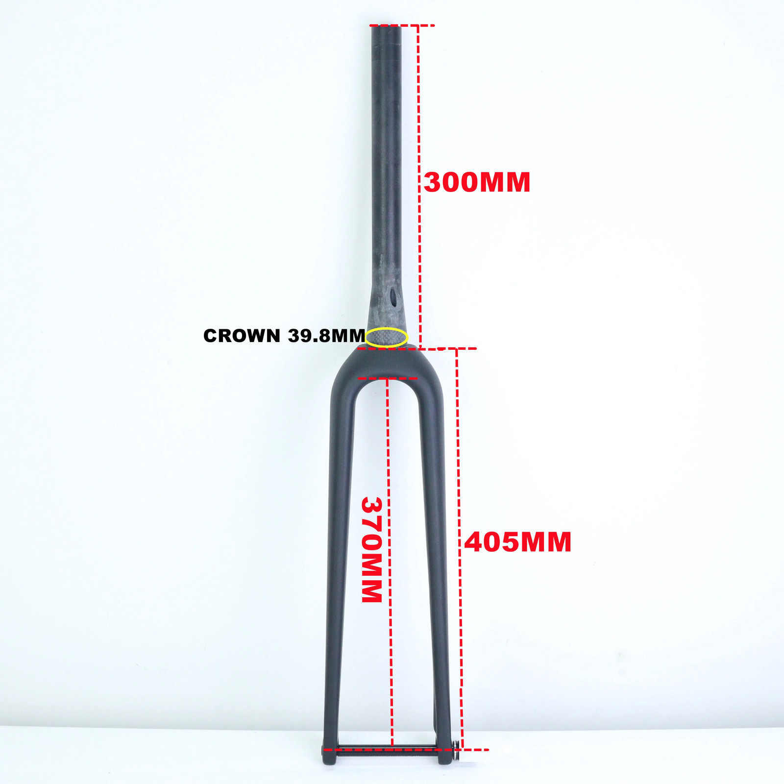 Carbon Fiber Gravel Bike Front Fork 700C Tapered Tube 12*100mm Thru Axle