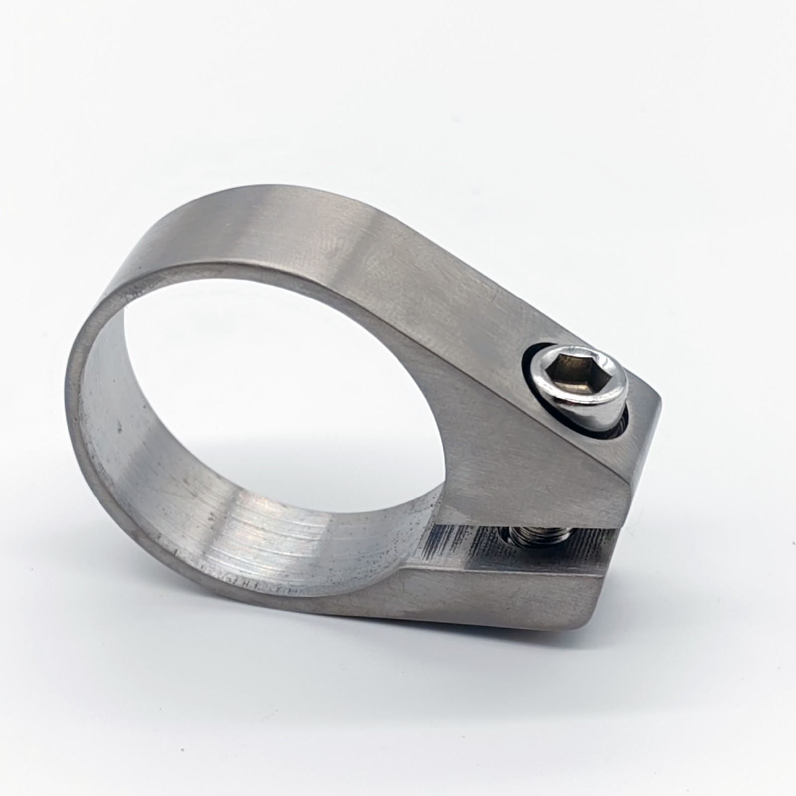 Titanium Seatpost Clamp Bike Bicycle GR5 Ti6Al4V 31.8/34.9mm Raw Color