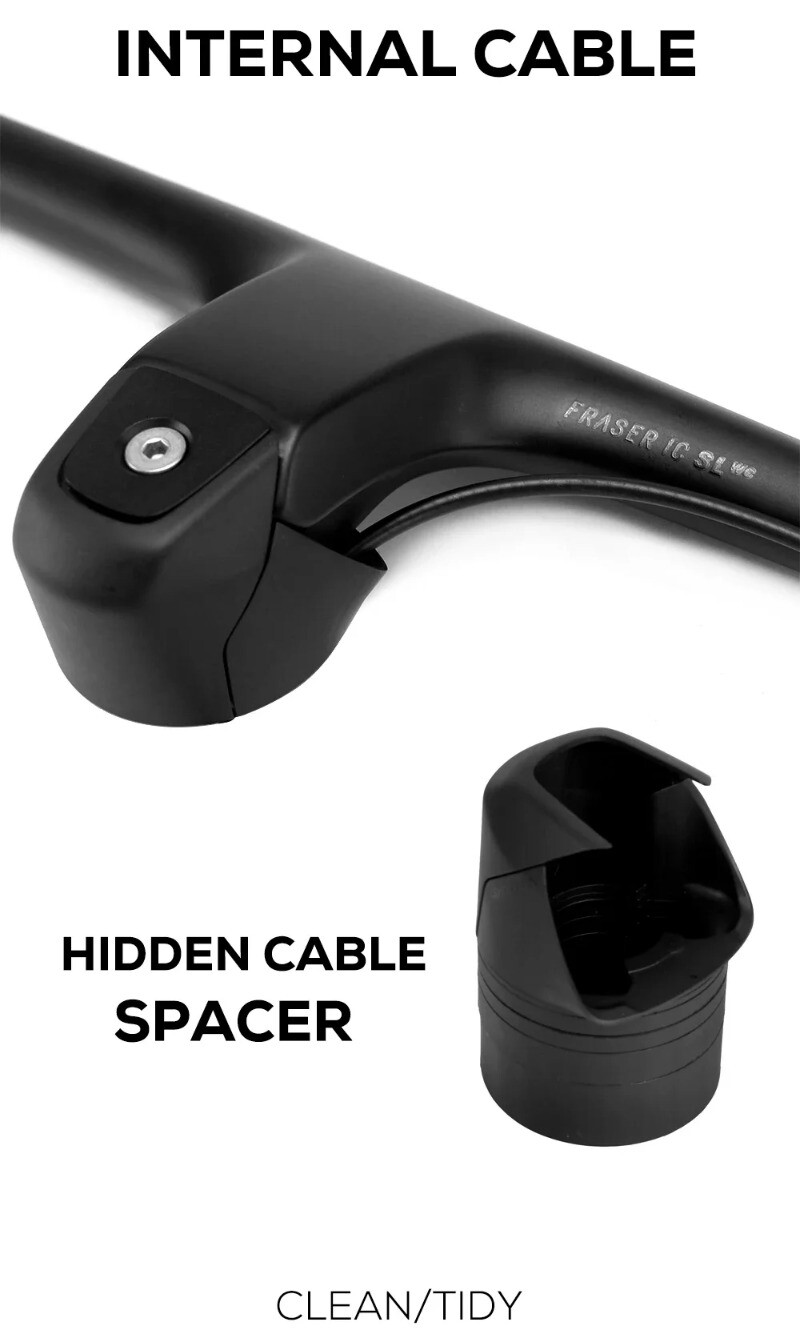 -40° Degree 740mm Full Carbon Fiber Integrated Cockpit MTB Bicycle Handlebars
