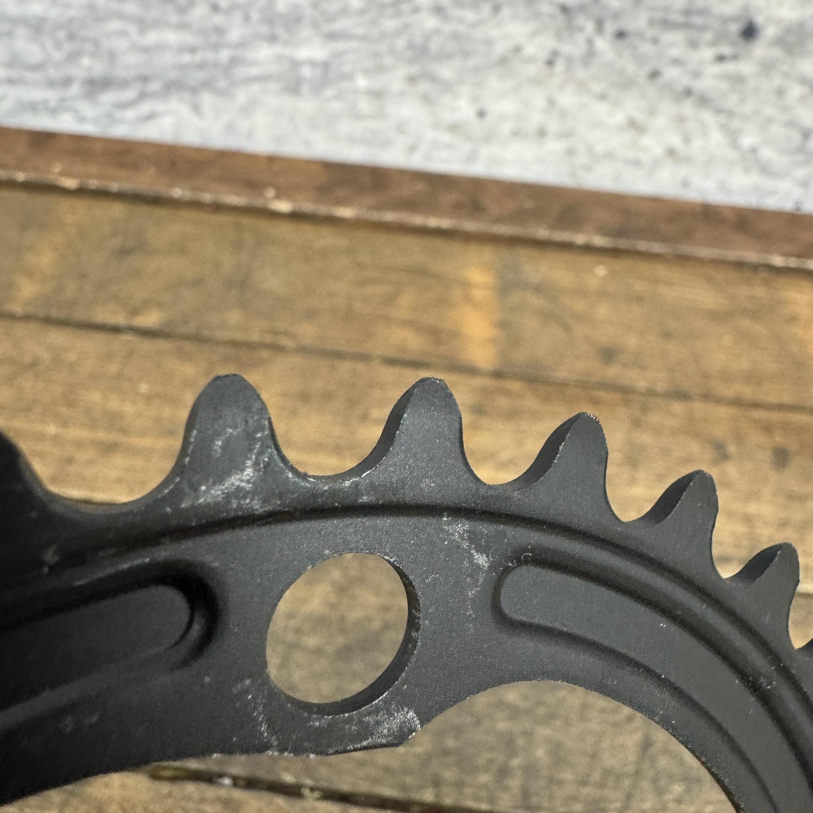 Shimano 34T Chainring 110mm 4-Arm Asymmetrical Black Aluminum Road Bike Inner