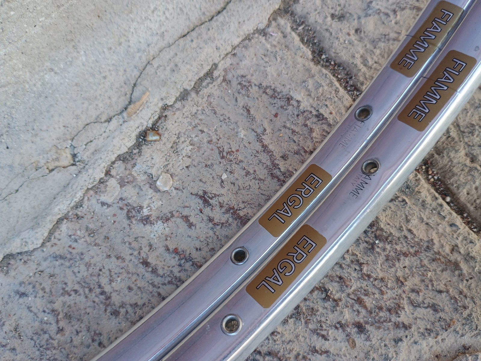 Vintage Nos Fiamme Yellow Label Silver Pair Rims 28h New X Tubulars Rims New