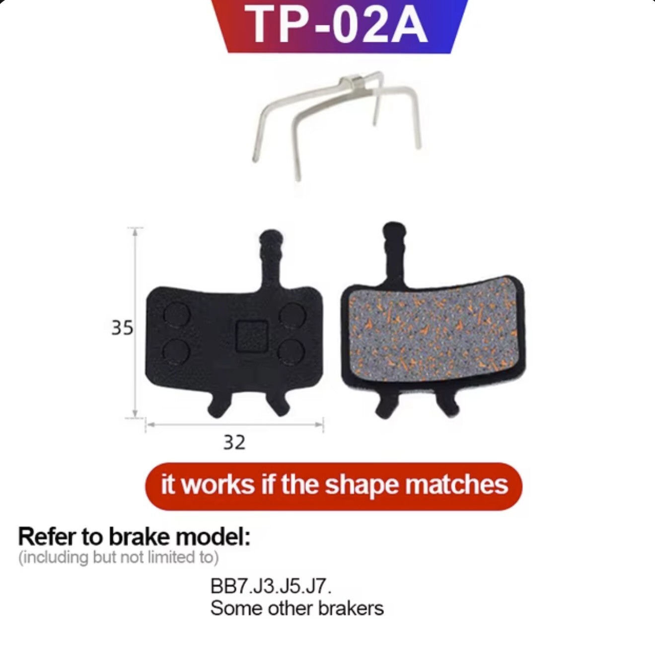 2 Pairs MTB Bike Hydraulic Disc Brake Pads for Shimano, SRAM, & More, Durable