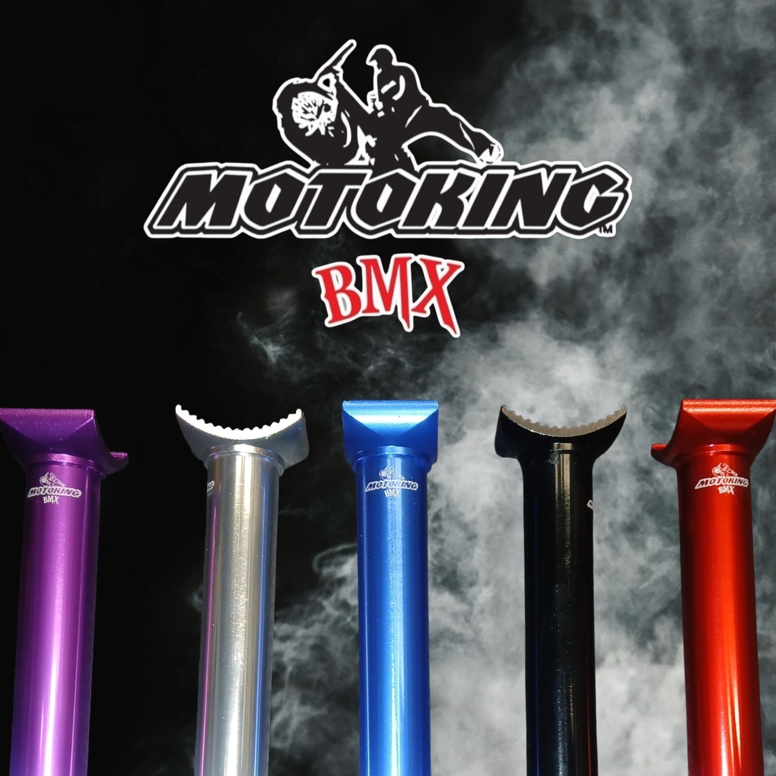 MOTOKING BMX Pivotal 25.4mm Seat Post 200mm Purple