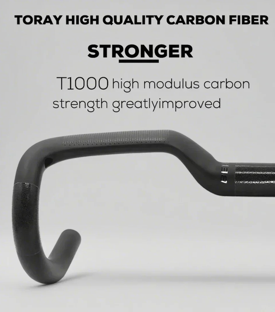 Full Carbon Gravel Bike Integrated Handlebar 30mm Rise 400mm 420mm 440mm Width