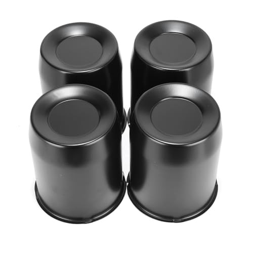 4PCS 5.15″ 130mm Push Through Center 5.15″ Center Hole, 6.42″ Height Black