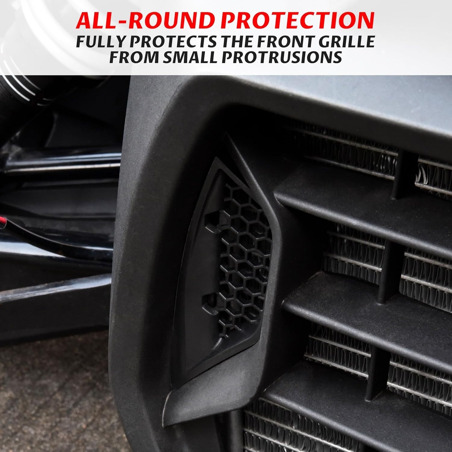 Full-Grille Protection Inserts for All Can-Am Ryker Models – Black ABS Design
