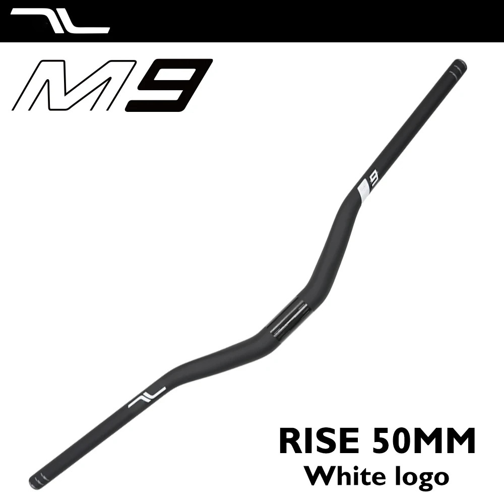 Carbon Mountain Bike Handlebar 31.8mm Clamp 780-800mm 30/50mm Rise 8 Sweep