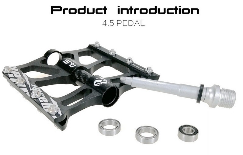 Aluminum Carbon Road MTB Mountain Bike Pedal 3 Bearing AM Flat Pedals Anti-slip