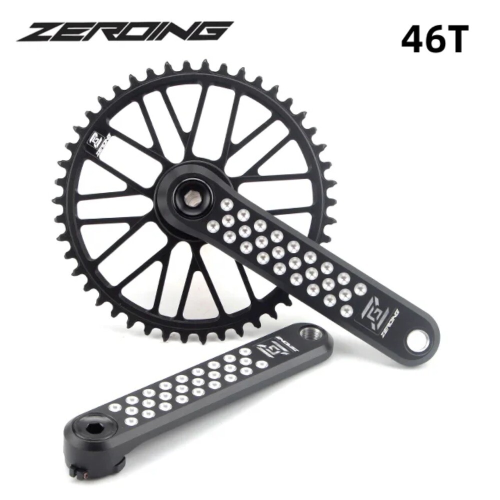 ROAD Bike Crankset CRS Hollow Crank Chainring 7075 Shaft CNC GRAVEL Spider Sram