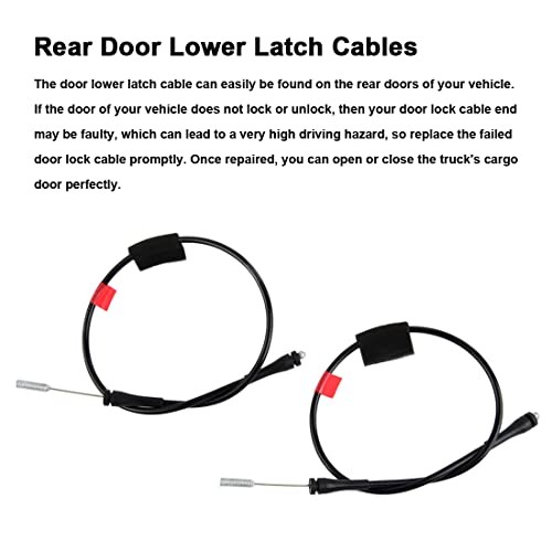 Rear Left Right Side Door Lower Latch Cables for 1997-2003 F150 2004 F150