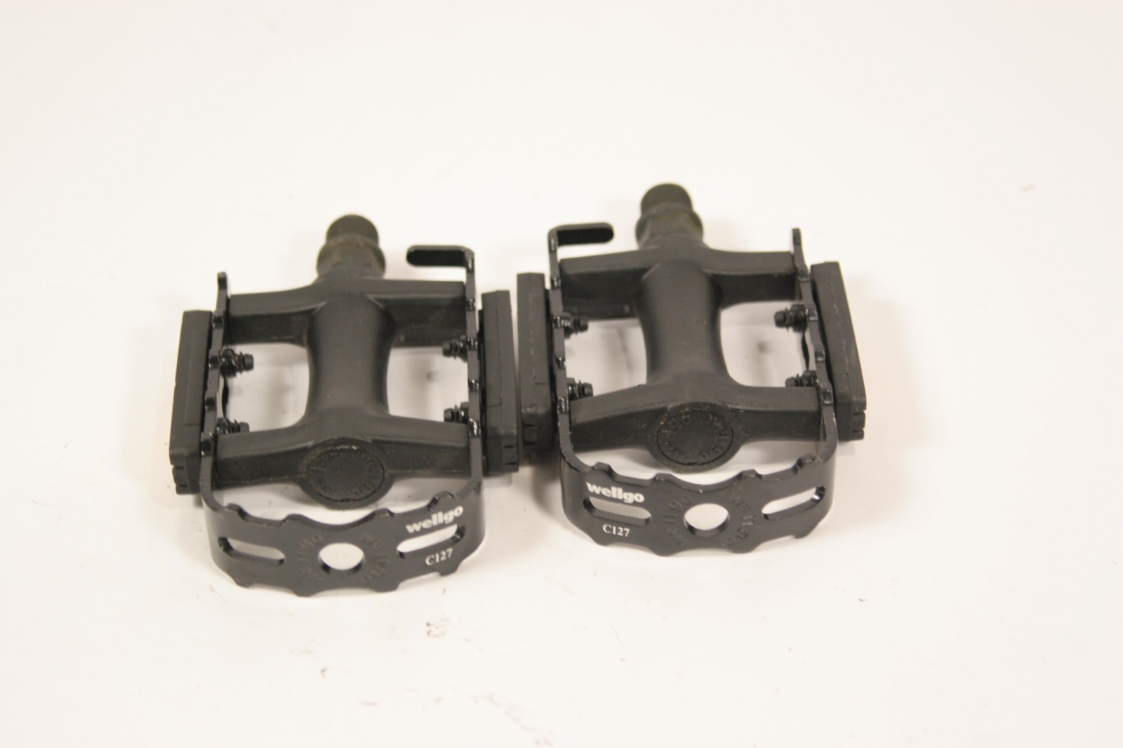 Wellgo C127 Aluminum & Resin Platform Pedals 9/16 Black PD34